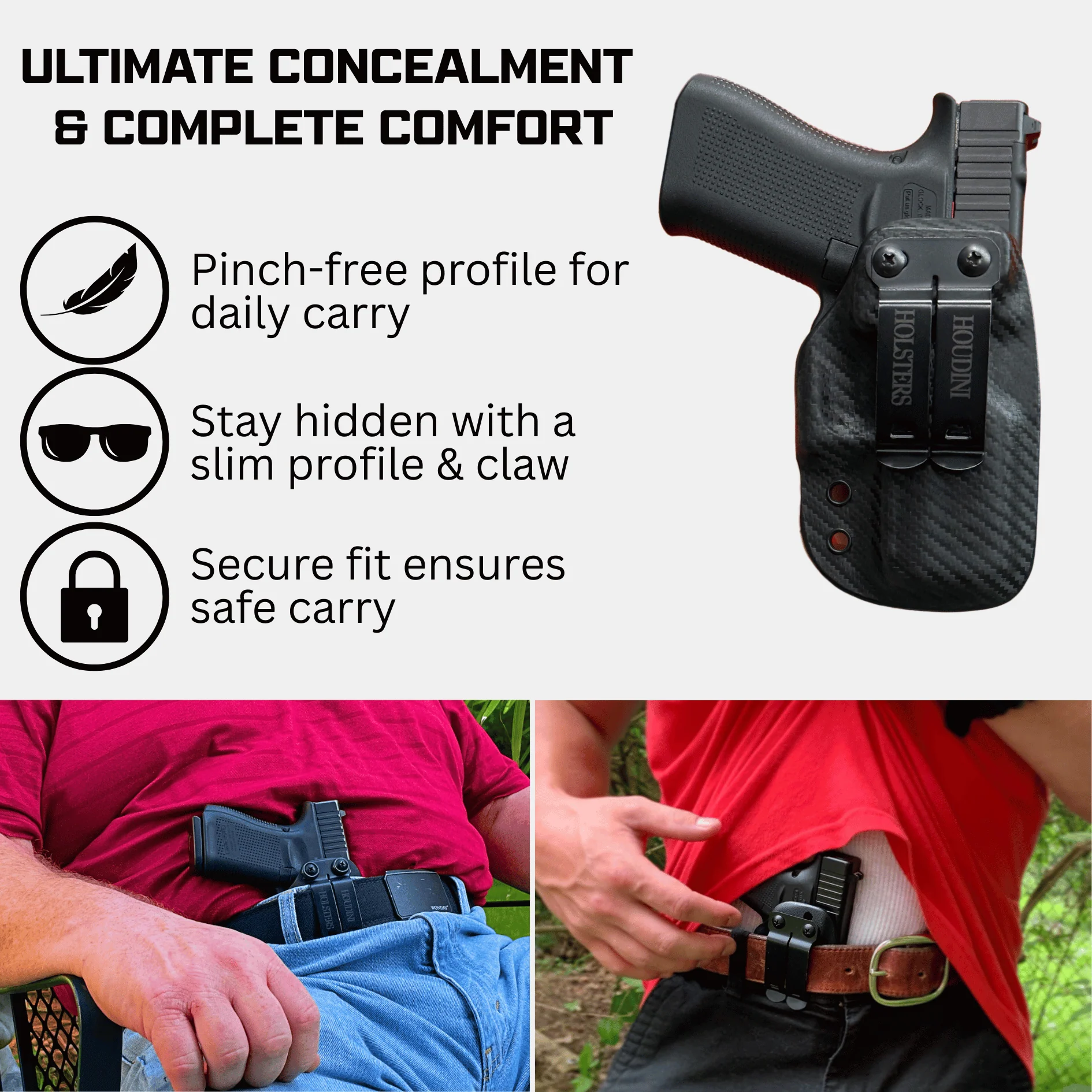 Breakout 2.0 IWB Holster, Built for Maximum Concealment. - Image 2